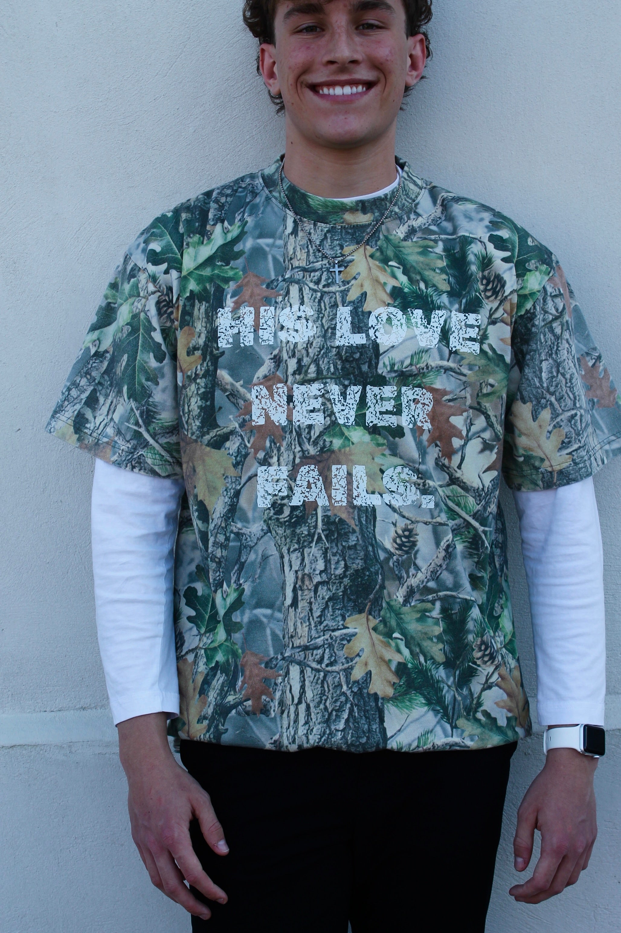 His Love Camo tshirt