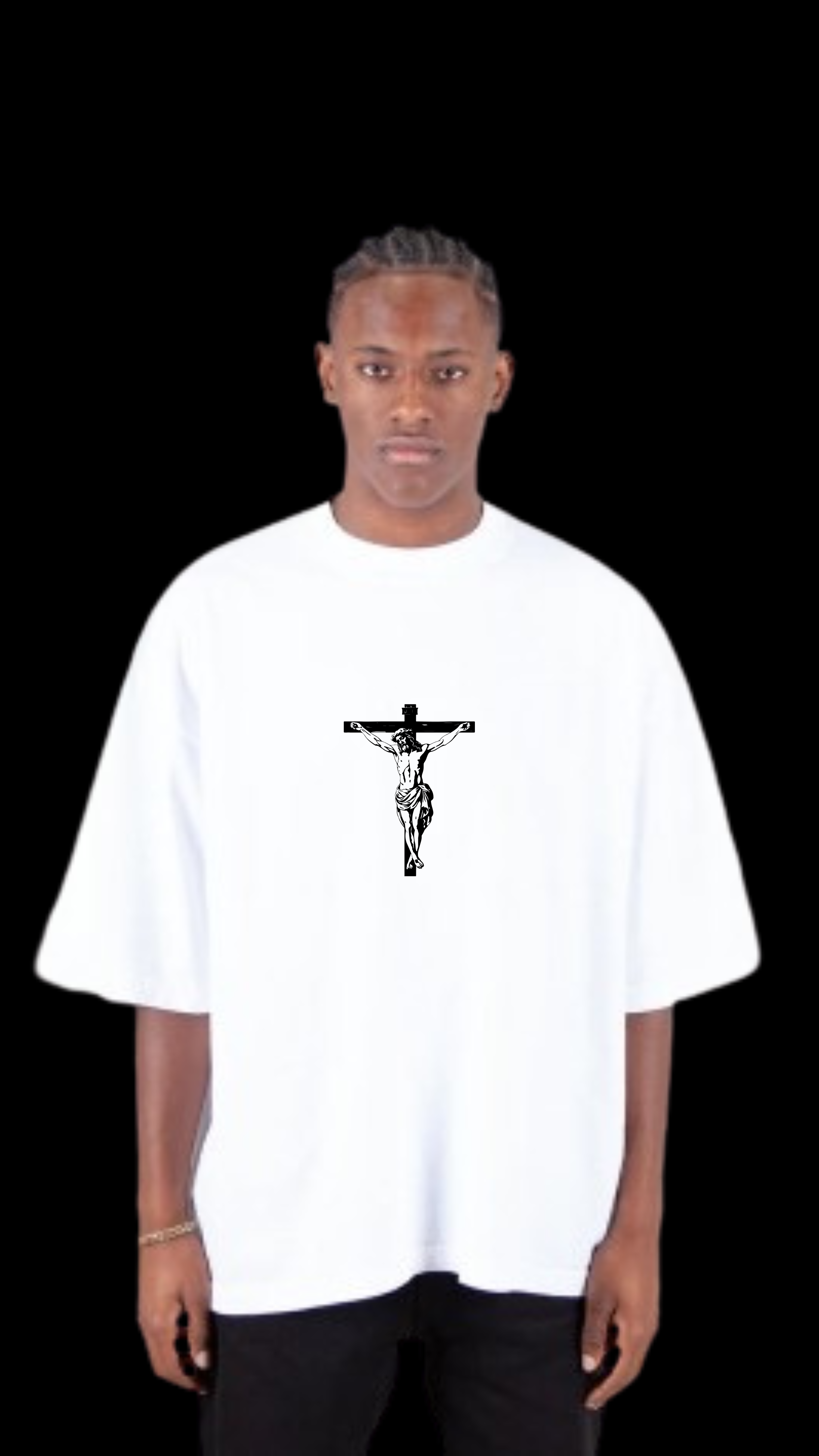 Crucified Love Drop shoulder T-shirt