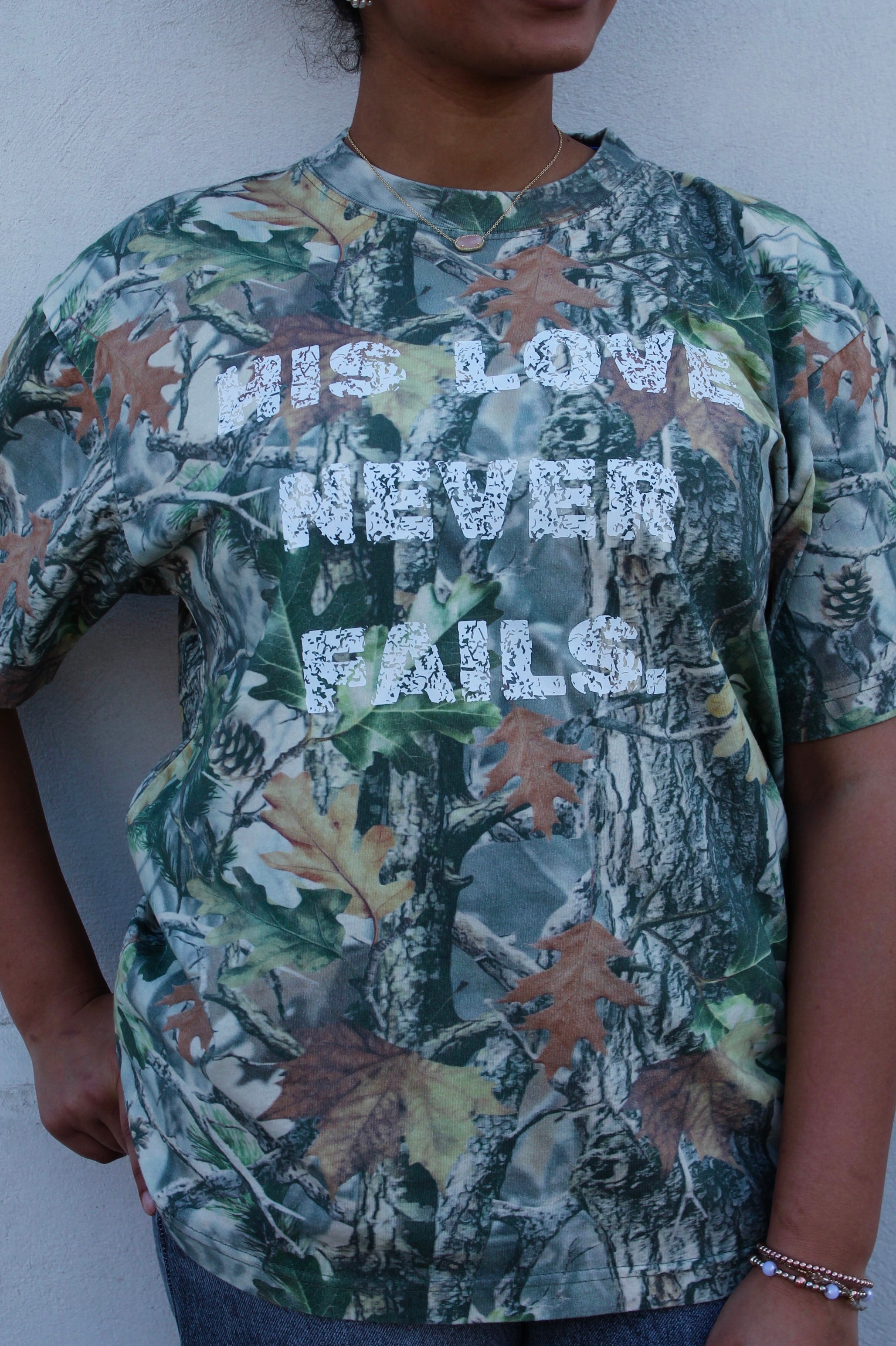 His Love Camo tshirt
