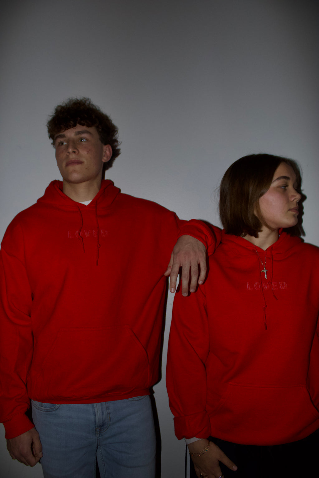 Loved red hoodie