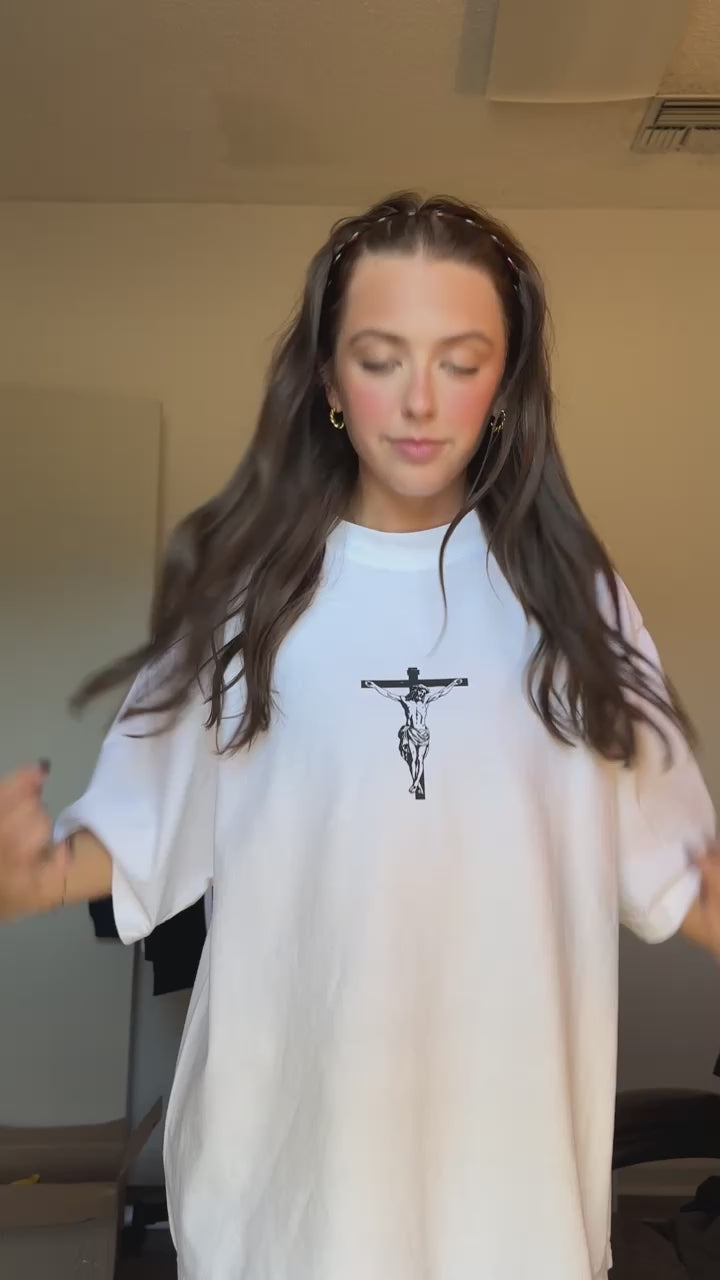 Crucified Love Drop shoulder T-shirt